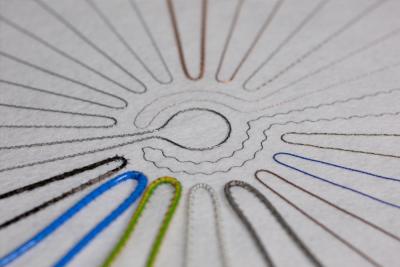 Embroidery technology for automobile